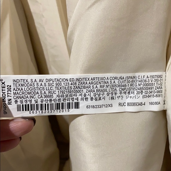 Cropped fleece Zara jacket - Picture 3 of 4